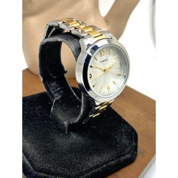Timex Women's Watch TW2V35900 Quartz Silver Dial Two Tone Stainless Stee… - Picture 2 of 13